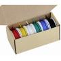 18awg Electronic Wire Kit,Flexible Silicone Wire 6 Color 18 Gauge Hook Up Wire(6 different colored 13 Feet spools) 600V Stranded Wire automotive wiring