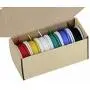 18awg Electronic Wire Kit,Flexible Silicone Wire 6 Color 18 Gauge Hook Up Wire(6 different colored 13 Feet spools) 600V Stranded Wire automotive wiring
