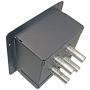 MCSPROAUDIO Recessed Floor Stage Box with 4 XLR Female to Male Passthrough Jacks