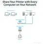 StarTech.com 1-Port Wireless N USB 2.0 Network Print Server - 10/100 Mbps Ethernet USB Printer Server Adapter - Windows 10 - 802.11 b/g/n (PM1115UW), White