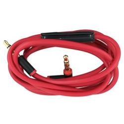 SINDERY Replacement Audio Cable Cord Wire with in-line Microphone and Control Compatible with Headphones Solo/Studio/Pro/Detox/Wireless/Mixr/Executive/Pill (Black Red)