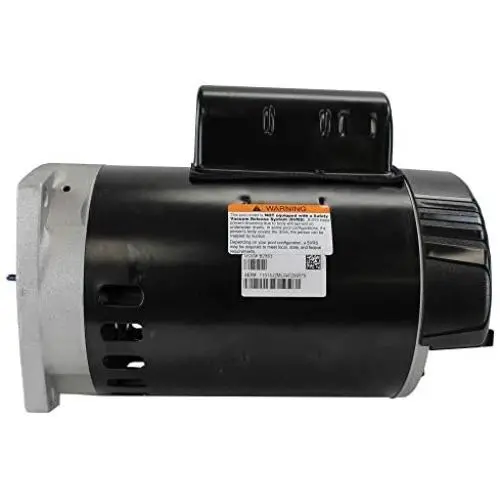 A.O. Smith B2853 1 HP, 3450 RPM, 1 Speed, 230/115 Volts, 6.6/13.2 Amps, 1.25 Service Factor, 56Y Frame, PSC, ODP Enclosure, Square Flange Pool Motor