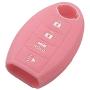 LemSa 2Pcs Keyless Entry Remote Car Smart Key Fob Outer Shell Cover Soft Rubber Protective Case for Nissan Altima Maxima Murano Armada Gt-r Sentra Altima Rogue Pathfinder, 4 Buttons Black+Pink LemSa 2Pcs Keyless Entry Remote Car Smart Key Fob Outer Shell Cover Soft Rubber Protective Case for Nissan Altima Maxima Murano Armada Gt-r Sentra Altima Rogue Pathfinder, 4 Buttons Black+Pink