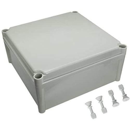 LeMotech Waterproof Dustproof IP67 Junction Box DIY Case Enclosure Gray 11 x 11 x 5.1 inch (280 x 280 x 130 mm)