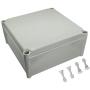 LeMotech Waterproof Dustproof IP67 Junction Box DIY Case Enclosure Gray 11 x 11 x 5.1 inch (280 x 280 x 130 mm)