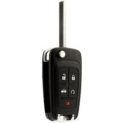 Key Fob fits 2010-2017 Buick Allure Encore Lacrosse Regal Verano/Chevy Camaro Cruze Equinox Impala Malibu Sonic/GMC Terrain Keyless Entry Remote Flip 2010 2011 2012 2013 2014 2015 2016 2017