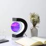 Magnetic Levitating Globe with LED Light, 3 C Shape Base Floating Globes, Rotating World Map, Cool Tech Gift for Men Father Boys, Birthday Gifts for Kids, Desk Gadget Decor in Office Home (Blue 1)
