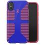 Speck Products CandyShell Grip iPhone Xs/iPhone X Case, Cyber Blue/Grapefruit Orange