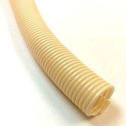 Electriduct 1/4'' Split Wire Loom Tubing Polyethylene Corrugated Flexible Conduit (0.25 Inch ID) - Beige - 10 Feet