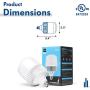 Hyperikon LED Light Bulb 45W=250W, High Efficiency Corn Bulb, Omnidirectional, E26 Base, UL, Crystal White, 4 Pack