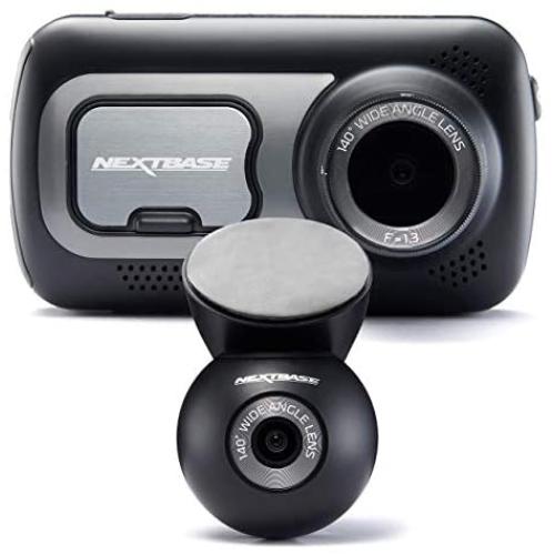 Nextbase 522GW Front Dash Cam Front Recording - 140° Wide Viewing Angle, 1080P/60fps HD - Wi-Fi and Bluetooth - Built-in Alexa - GPS Emergency Response- Rear Window Camera- Night-Vision