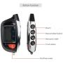 EASYGUARD EC200-K9 2 Way Car Alarm System with LCD Pager Display Remote Engine Start Turbo Timer Mode Shock Alarm DC12V Long Remote Range