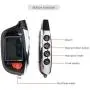 EASYGUARD EC200-K9 2 Way Car Alarm System with LCD Pager Display Remote Engine Start Turbo Timer Mode Shock Alarm DC12V Long Remote Range