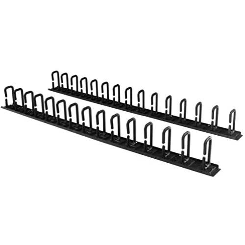 StarTech.com Vertical 0U Server Rack Cable Management w/D-Ring Hooks - 40U Network Rack Cord Manager Panels - 2X 3ft Wire Organizers (CMVER40UD)