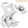 KABCON Quality Tablet Stand,Adjustable Foldable Eye-Level Aluminum Solid Up to 13.5-in Tablets Holder for Microsoft Surface Series Tablets,iPad Series,Samsung Galaxy Tabs,Amazon Kindle Fire,Etc.Silver