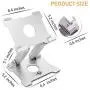 KABCON Quality Tablet Stand,Adjustable Foldable Eye-Level Aluminum Solid Up to 13.5-in Tablets Holder for Microsoft Surface Series Tablets,iPad Series,Samsung Galaxy Tabs,Amazon Kindle Fire,Etc.Silver