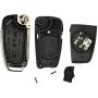  for Audi A2 A3 A4 A6 A6L A8 S5 Q7 TT Remote Flip Folding Car Key Shell HU66 Uncut Blank Blade 3 Buttons Auto Case