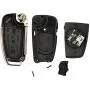  for Audi A2 A3 A4 A6 A6L A8 S5 Q7 TT Remote Flip Folding Car Key Shell HU66 Uncut Blank Blade 3 Buttons Auto Case