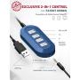 Mpow 071 USB Headset/ 3.5mm Computer Headset with Microphone Noise Cancelling, Lightweight PC Headset Wired Headphones, Business Headset for Skype, Webinar, Cell Phone, Call Center