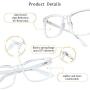 LifeArt Blue Light Blocking Glasses, Anti Eyestrain, Computer Reading Glasses, Gaming Glasses, TV Glasses for Women Men, Anti UV, Anti Glare (Clear, 2.75 Magnification)