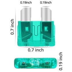 KUFUNG 100PCS 30Amp Car Fuses, Standard Automotive Fuses Assortment, Auto Blade Fuse for Car, Truck, Boat, Marine, RV, SUV, Trike, Vehicles Audio Reset System (30A)