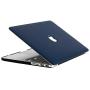 KECC Laptop Case Compatible with Old MacBook Pro 13'' (CD Drive) w/Keyboard Cover + Sleeve + Screen Protector (4 in 1 Bundle) Italian Leather Case A1278 (Dark Blue Leather)