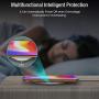 TOZO W1 Wireless Charger Thin Aviation Aluminum Computer Numerical Control Technology Fast Charging Pad Gray (NO AC Adapter)