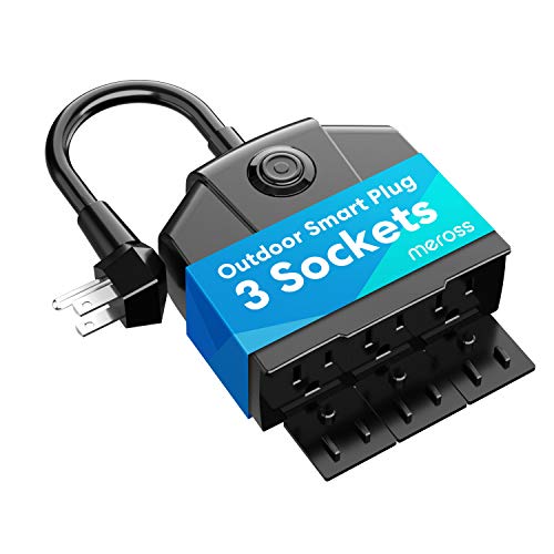 Outdoor Smart Plug, meross Outdoor Wi-Fi Outlet with 3 Sockets Independently Compatible with Alexa, Google Home and SmartThings, IP44 Waterproof, Voice & Remote Control,Timer, FCC and ETL Certified Outdoor Smart Plug, meross Outdoor Wi-Fi Outlet with 3 Sockets Independently Compatible with Alexa, Google Home and SmartThings, IP44 Waterproof, Voice & Remote Control,Timer, FCC and ETL Certified