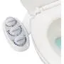 Serenelife Bathroom Bidet Seat Attachment - Fresh & Hot Water Adjustable Function with Plastic Sprayer for Full Cleaning - Standard Non-Electric Mechanical Self Clean Personal Hygiene