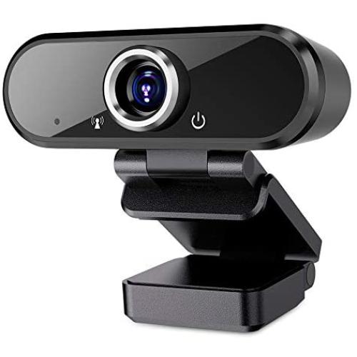 Webcam with Microphone, 1080P Full HD Webcam Streaming Computer Web Camera for Video Calling Conferencing Recording, USB Webcams for PC Laptop Desktop