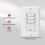 ENERLITES Countdown Timer Switch for bathroom fans and household lights, 1-5-10-15-20-30 Min Settings with Manual Override, Always On Blue LED, Neutral Wire Required, UL Listed, HET06A-R, White ENERLITES Countdown Timer Switch for bathroom fans and household lights, 1-5-10-15-20-30 Min Settings with Manual Override, Always On Blue LED, Neutral Wire Required, UL Listed, HET06A-R, White