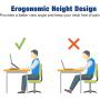 Besign Adjustable Laptop Stand, Ergonomic Riser Notebook Computer Holder Stand Compatible with Air, Pro, Dell XPS, HP, Lenovo More 10-15.6'' Laptops, Black