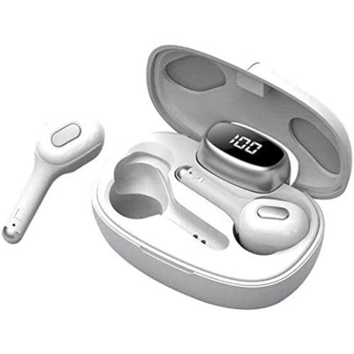 Beacon Pet Bluetooth Translator Earbuds with Charging Box, Wireless Translation Device Intelligent Headset Instant Translator for Learning Travel Real-time Translation Headset Earphones, White