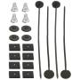 Universal Electric Radiator Fan Tie Strap Mounting Kit 4 Pack Zip Ties Straps Tabs Springs