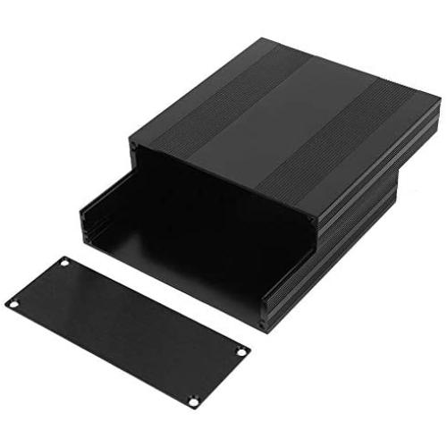Split Aluminum Box - Black Aluminum Printed Circuit Board Box Split Type DIY Electronic Project Enclosure Case