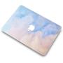 LuvCase 2 in 1 Laptop Case Compatible with Old MacBook Pro 13'' (CD Drive, 2008-2012) A1278 Rubberized Plastic Hard Shell Cover & Keyboard Cover (Blue Mist)