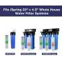 iSpring FC25B High Capacity 20” x 4.5” Water Filter Replacement Cartridge Whole House Big Blue CTO Carbon Block, 4.5'' x 20'', Grey iSpring FC25B High Capacity 20” x 4.5” Water Filter Replacement Cartridge Whole House Big Blue CTO Carbon Block, 4.5'' x 20'', Grey