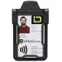 Identity Stronghold - Secure RFID Badge Holder for 1 Card - Heavy Duty Hard Plastic ID Badge Holder - USA Molded and Assembled - FIPS 201 Approved RFID Blocking Security - Black Identity Stronghold - Secure RFID Badge Holder for 1 Card - Heavy Duty Hard Plastic ID Badge Holder - USA Molded and Assembled - FIPS 201 Approved RFID Blocking Security - Black