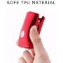 BOYUER Keyless Remote Control Smart Car Key Fob Cover Soft TPU Key Fob Case Key Chain For Mazda MAZDA3 2019 2020 CX-30 2019 2020 CX-5 2020 CX-8 2020 (RED)