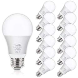 12Pack A19 LED Light Bulbs 100 Watt Equivalent 5000K Daylight White, No Flicker E26 Medium Screw Base Bulbs, 1100Lumens, Non Dimmable