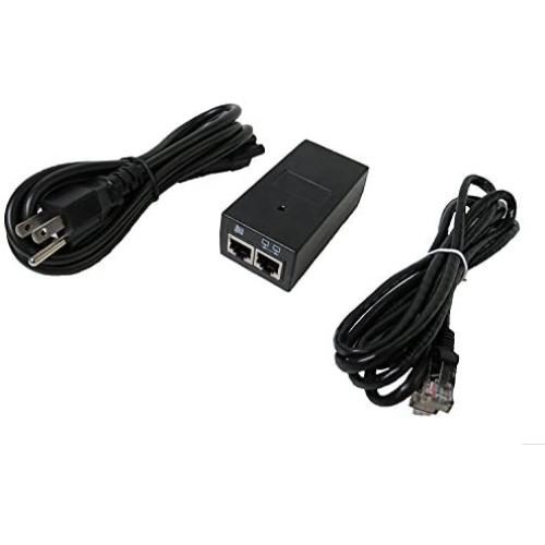 Weno Networks 48V Mitel Power Supply for Mitel Mivoice 5200, 5300, 8600 Series IP Phones - Power Over Ethernet Injector 51015131