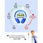 Kids Headphones, Mpow CHE1 Wired Headphones for Kids Teens Children with Volume Limit 94dB, Foldable Adjustable On Ear Headphones for School, Travel, Compatible with Cellphones, Tablets, PC