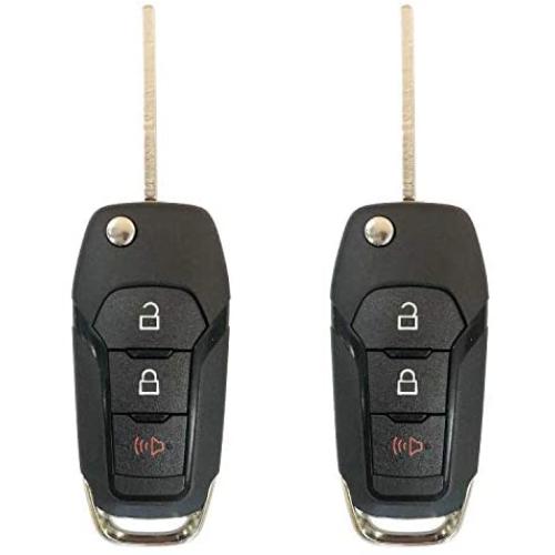 Replacement For 2015-2019 Ford F-150 F-250 350 Keyless Remote Flip Key Fob 164-R8130 N5F-A08TAA;by AUTO KEY MAX (PAIR)