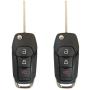 Replacement For 2015-2019 Ford F-150 F-250 350 Keyless Remote Flip Key Fob 164-R8130 N5F-A08TAA;by AUTO KEY MAX (PAIR)