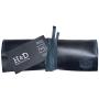 Hide & Drink, Rustic Leather Pencil Roll Pouch, Multi Purpose Organizer Wrap for Craft, Work, Study, Handmade Includes 101 Year Warranty - Slate Blue