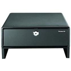 STEELMASTER LockIt Monitor Riser with Locking Door, Black (264656004)