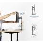 VIVO Single Monitor Stand - Freestanding VESA Steel Mount Base Riser fits 13 to 32 inch Screens, Adjustable Height, Tilt, Swivel, Rotation STAND-V001H