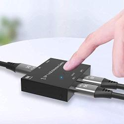 Displayport Cable 1.4 displayport Switch 2 in 1 Out @30Hz 4K@120Hz Splitter Converterdisplayport switchdisplayport Splitter for Multiple Sourceand displays.
