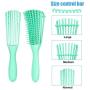 Emoly Detangling Brush for Natural Hair-Detangler for America 3a to 4c Kinky Wavy, Curly, Coily Hair, Detangle Easily with Wet/Dry (Green)