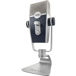 AKG Pro Audio Lyra Ultra-HD, Four Capsule, Multi-Capture Mode, USB-C Condenser Microphone for Recording and Streaming